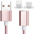 AussieSuperStore Homeware Supplies Tough Nylon Rope Style USB Lightning Charging  8 Pin to USB 2.0 Charger Cable (Rose Gold) CBMEGAPCBLRGOLD